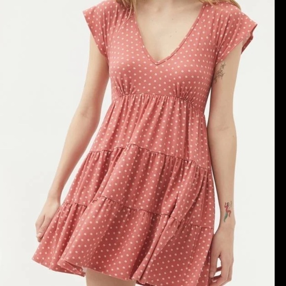 Urban Outfitters Julia Ruffle Mini Dress Size XS - Picture 1 of 6